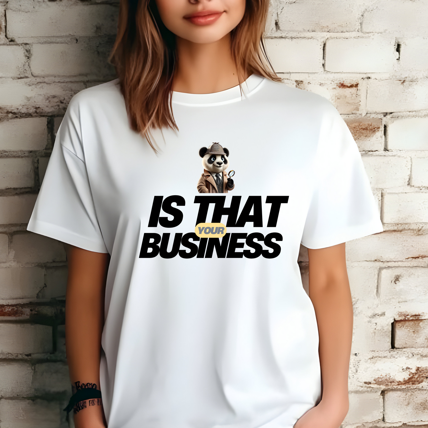 DETECTIVE PANDA IS THAT YOUR BUSINESS TSHIRT S-4XL