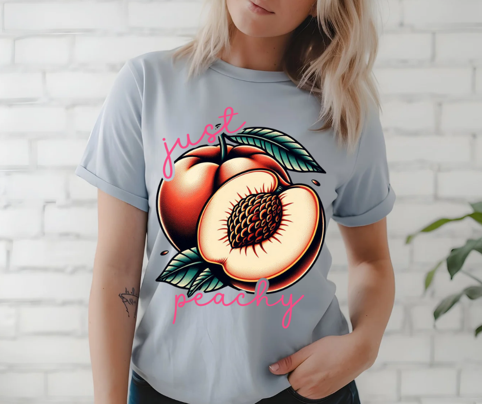 JUST PEACHY TSHIRT OR SWEATSHIRT S-4XL