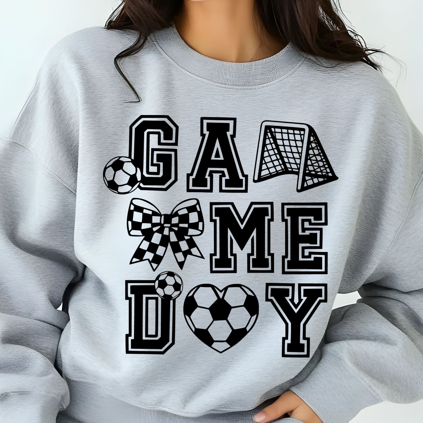 SOCCER GAME DAY TSHIRT OR SWEATSHIRT S-4XL