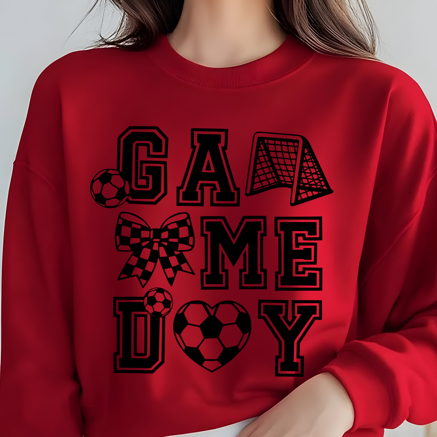 SOCCER GAME DAY TSHIRT OR SWEATSHIRT S-4XL