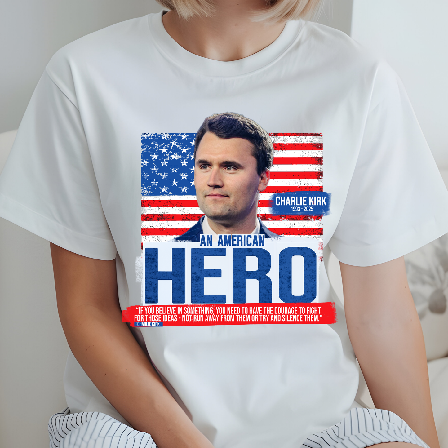 Charlie Kirk Tshirt or Sweatshirt S-4XL