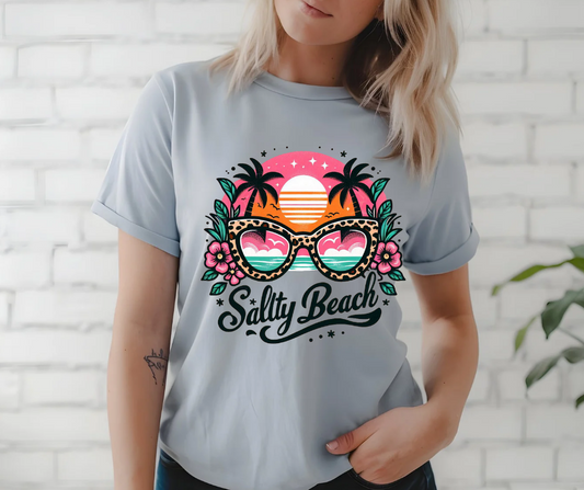 SALTY BEACH SUNSET TSHIRT OR SWEATSHIRT S-4XL