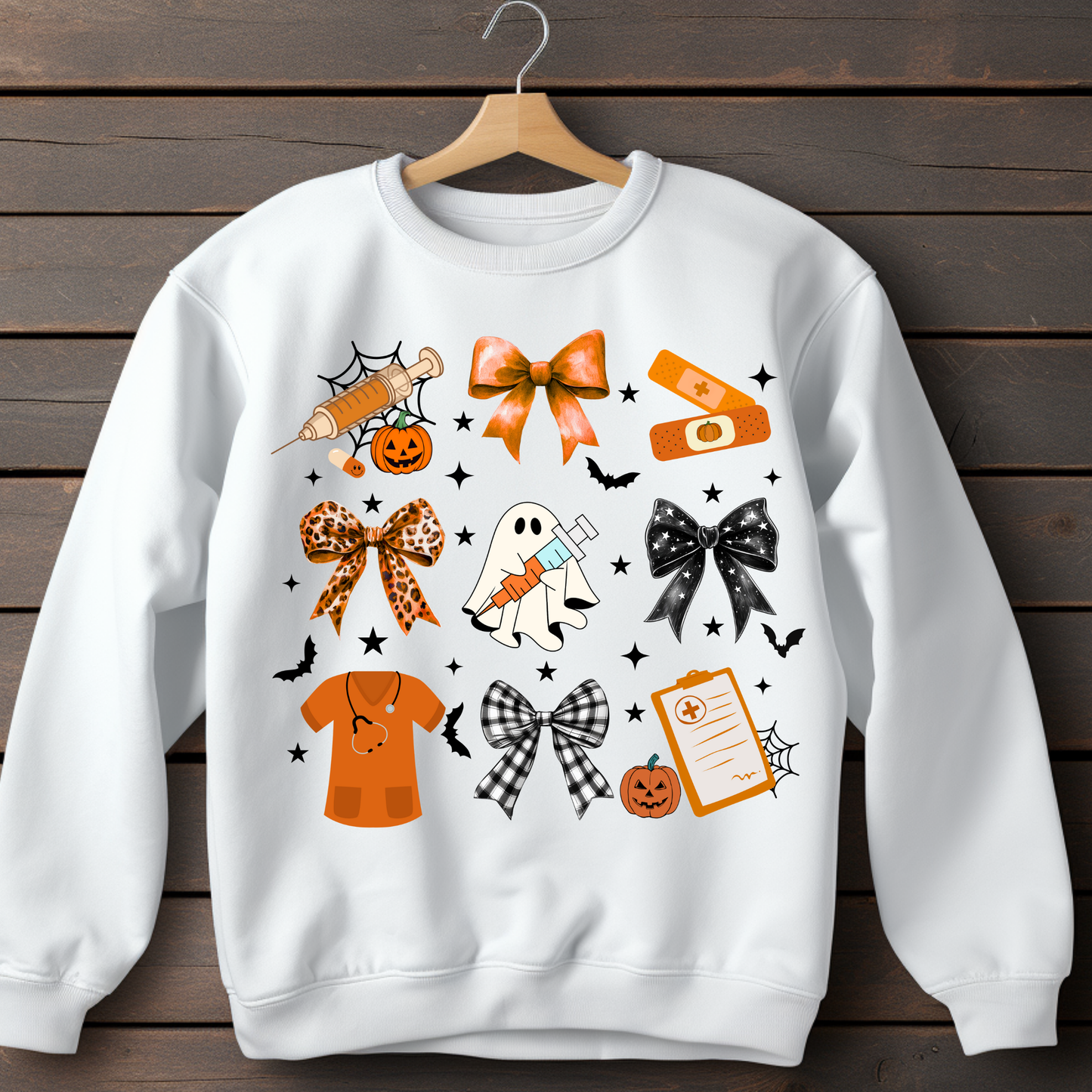 HALLOWEEN NURSING TSHIRT OR SWEATSHIRT S-4XL