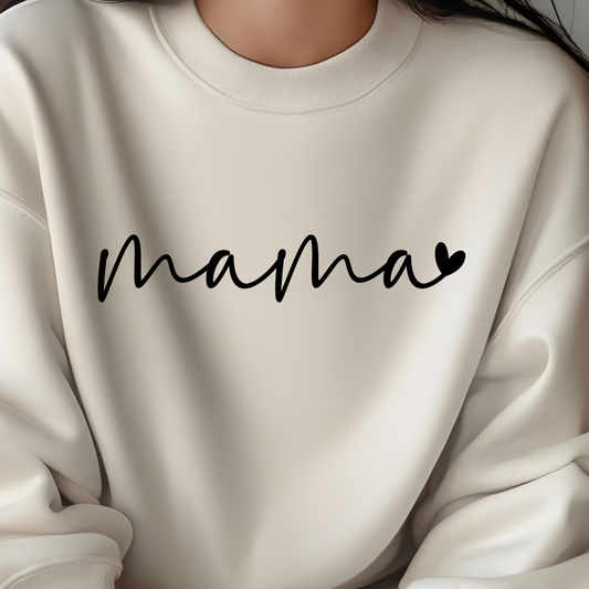 CUTE MAMA WITH HEART SWEATSHIRT S-4XL